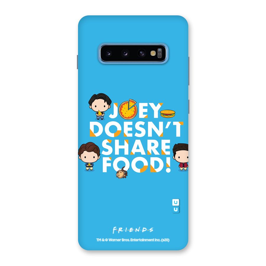 Joy Doesnt Share Food Glass Back Case for Galaxy S10 Plus