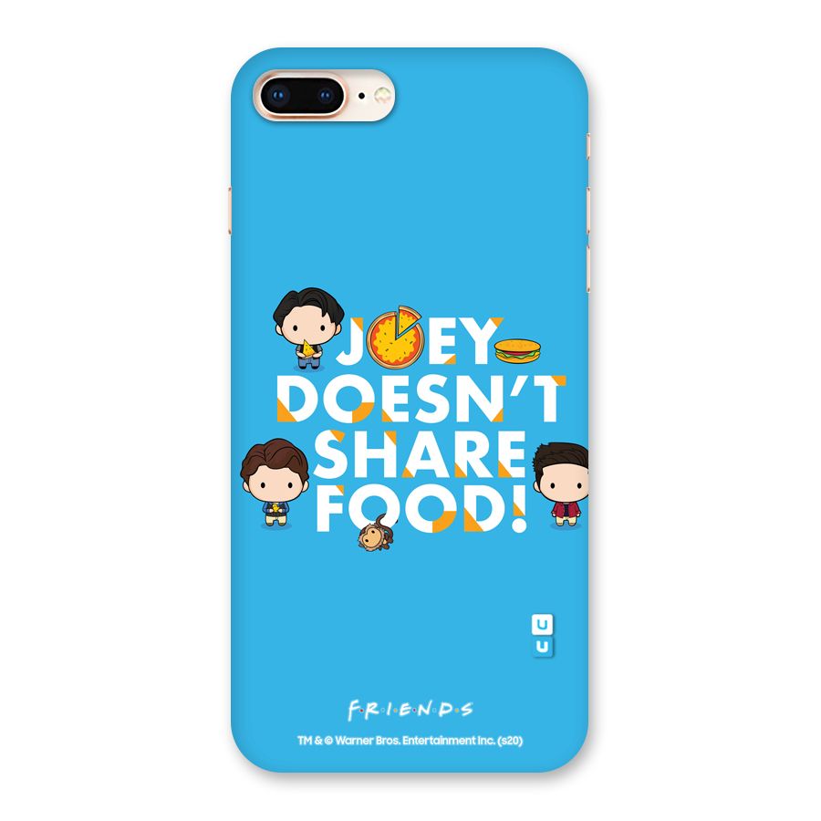 Joy Doesnt Share Food Glass Back Case for iPhone 8 Plus