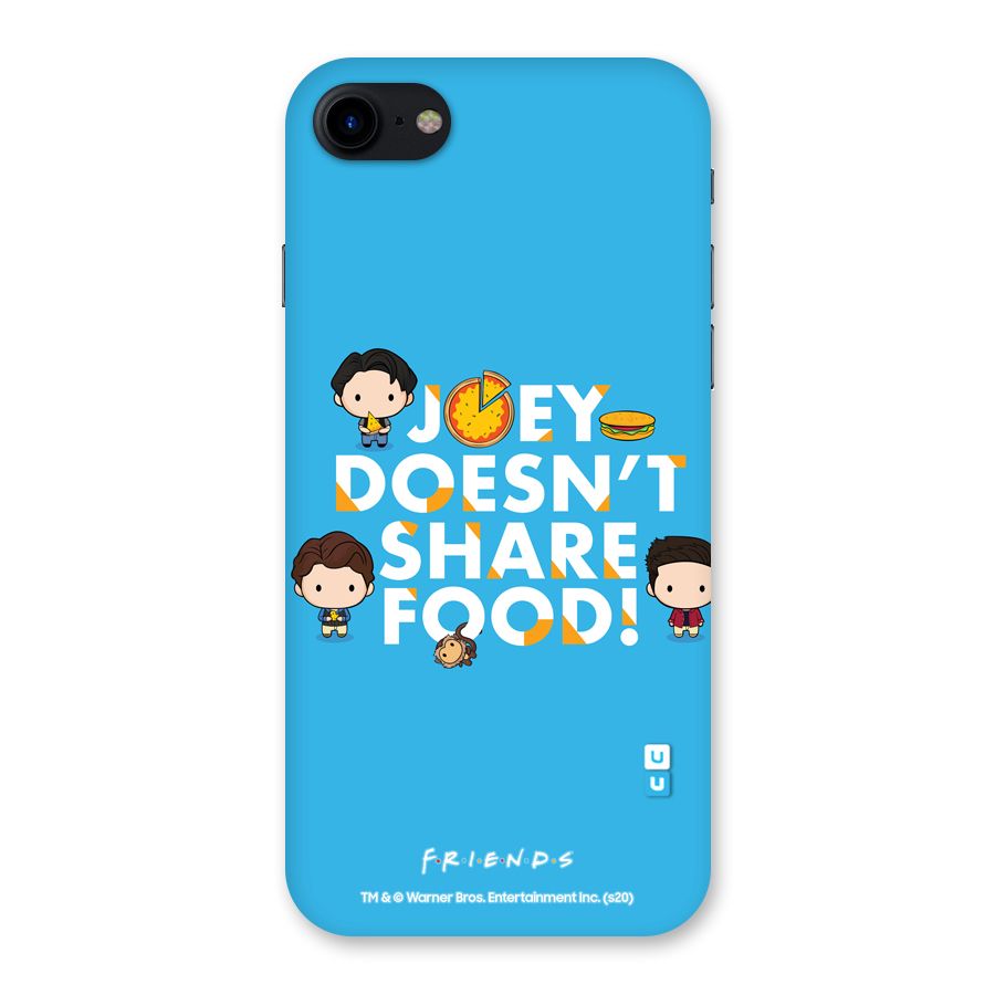Joy Doesnt Share Food Glass Back Case for iPhone SE 2020