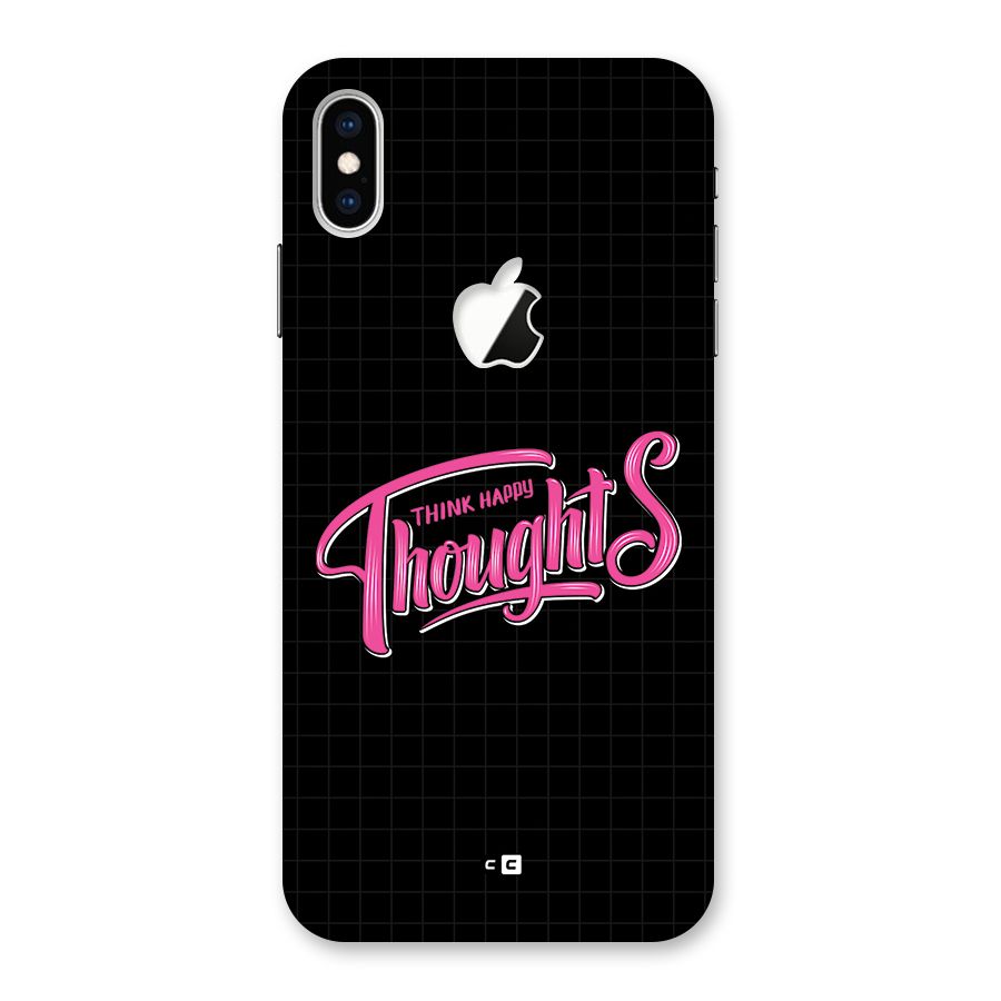 Joyful Thoughts Back Case for iPhone XS Max Apple Cut