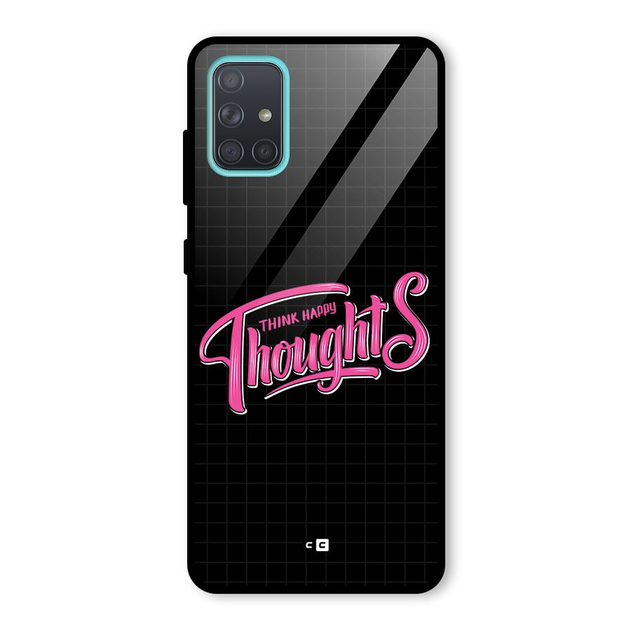 Joyful Thoughts Glass Back Case for Galaxy A71
