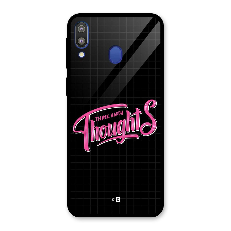 Joyful Thoughts Glass Back Case for Galaxy M20