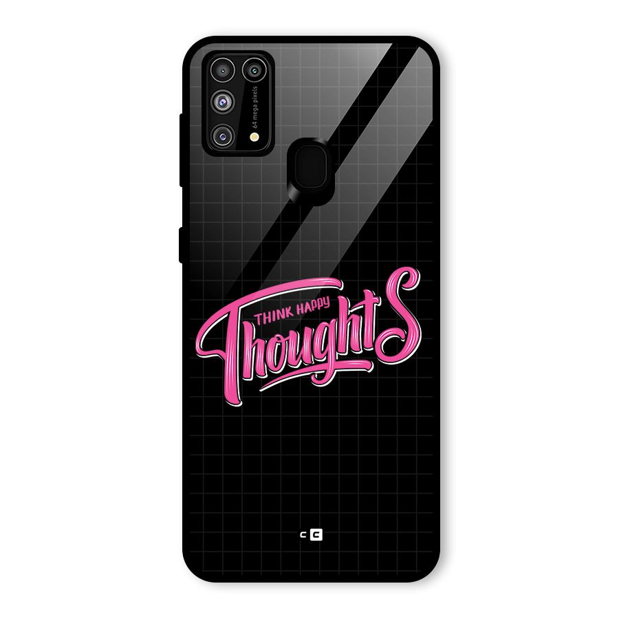 Joyful Thoughts Glass Back Case for Galaxy M31