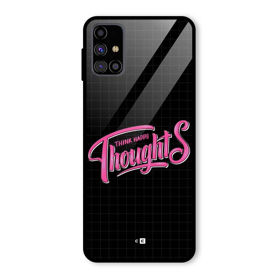 Joyful Thoughts Glass Back Case for Galaxy M31s