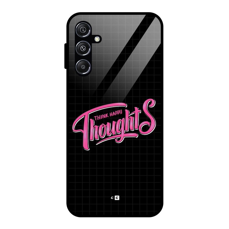 Joyful Thoughts Glass Back Case for Galaxy M34 5G