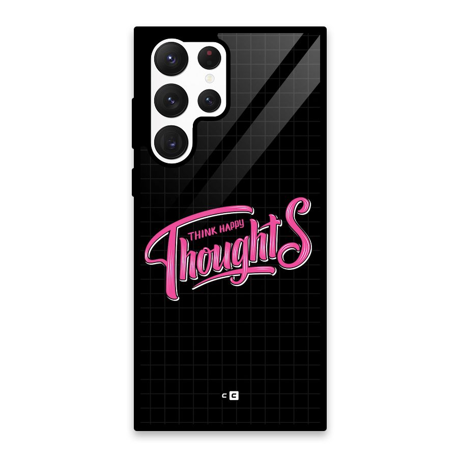Joyful Thoughts Glass Back Case for Galaxy S22 Ultra 5G