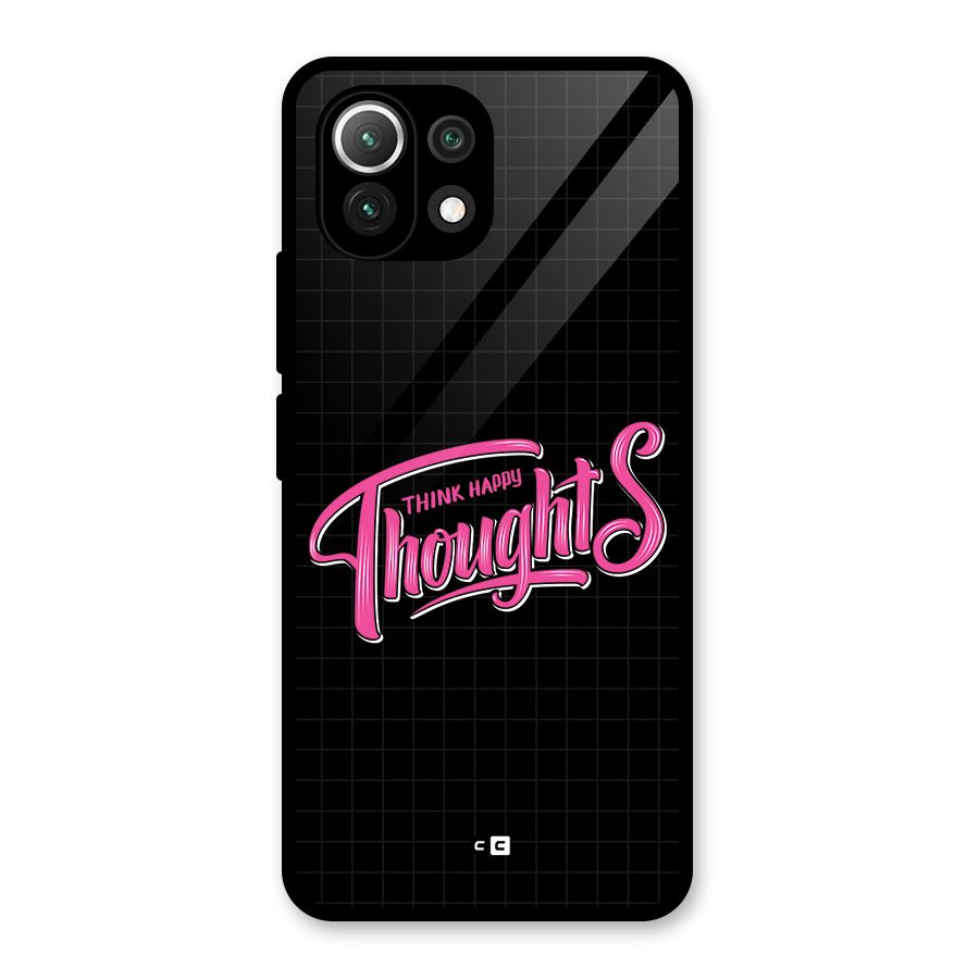 Joyful Thoughts Glass Back Case for Mi 11 Lite
