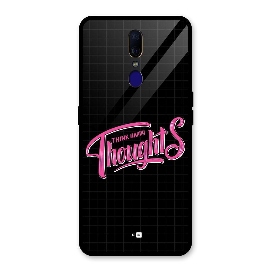 Joyful Thoughts Glass Back Case for Oppo F11