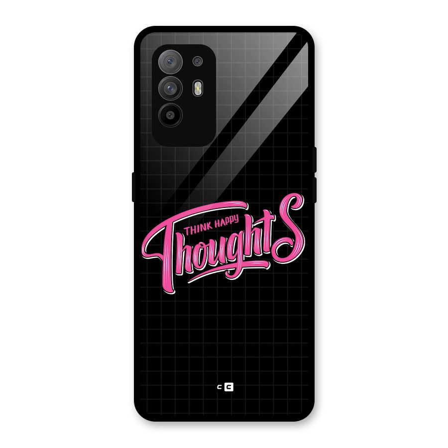 Joyful Thoughts Glass Back Case for Oppo F19 Pro Plus 5G