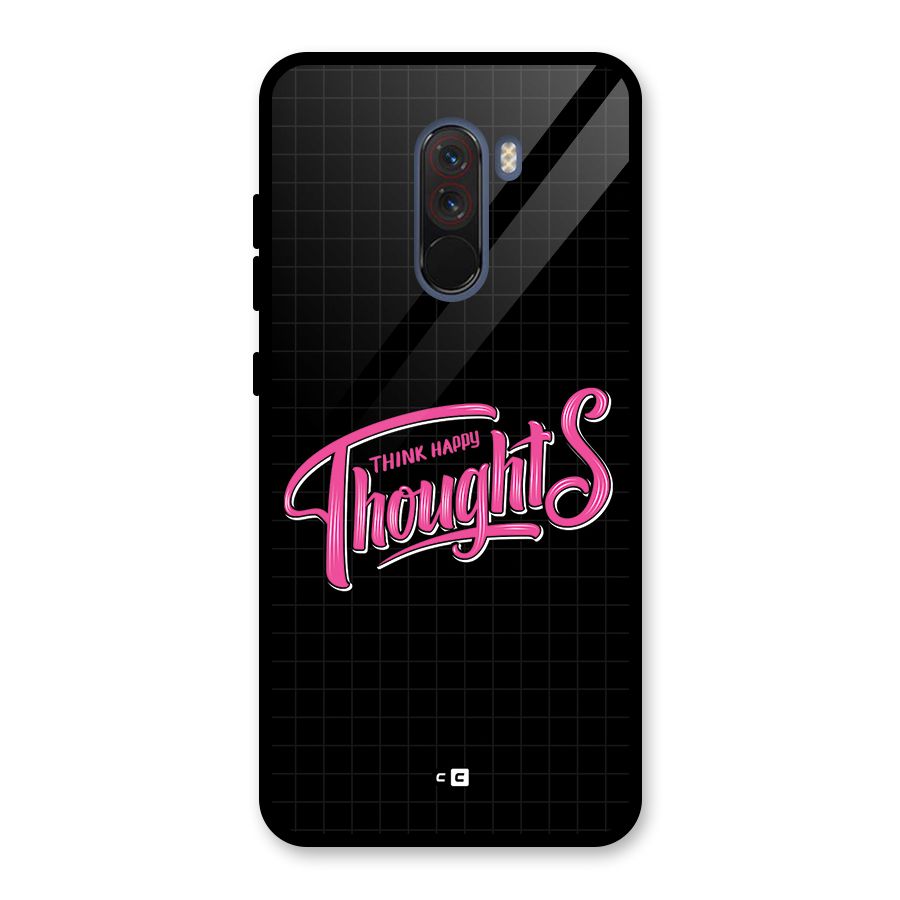 Joyful Thoughts Glass Back Case for Poco F1