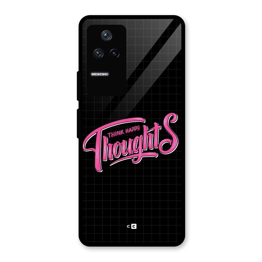 Joyful Thoughts Glass Back Case for Poco F4 5G