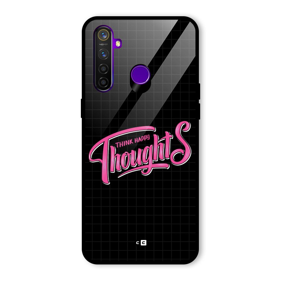 Joyful Thoughts Glass Back Case for Realme 5 Pro