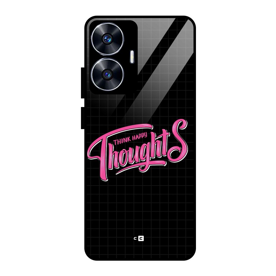 Joyful Thoughts Glass Back Case for Realme Narzo N55