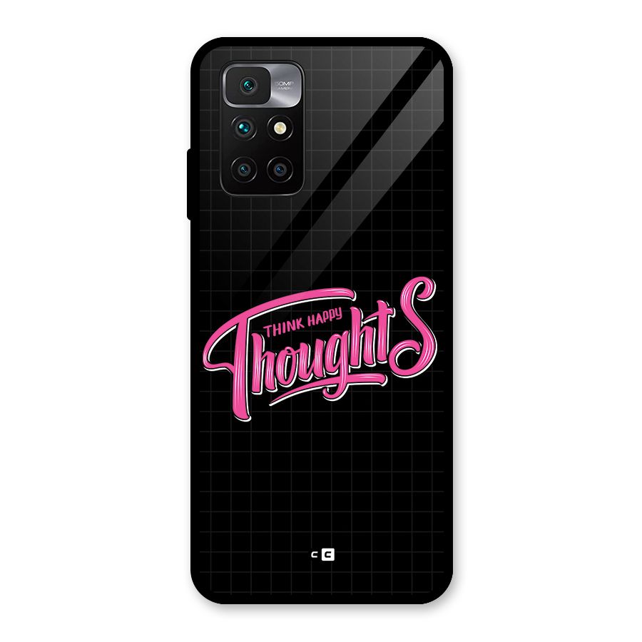 Joyful Thoughts Glass Back Case for Redmi 10 Prime
