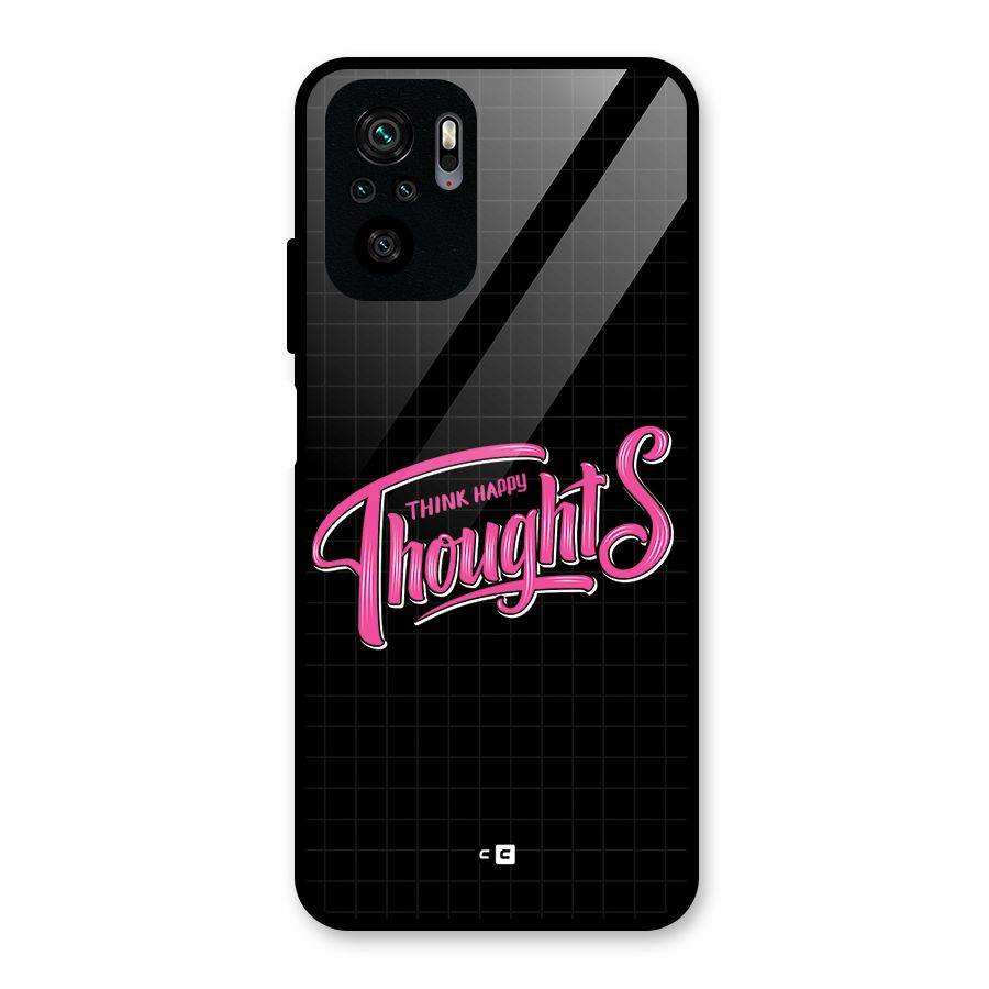 Joyful Thoughts Glass Back Case for Redmi Note 10S