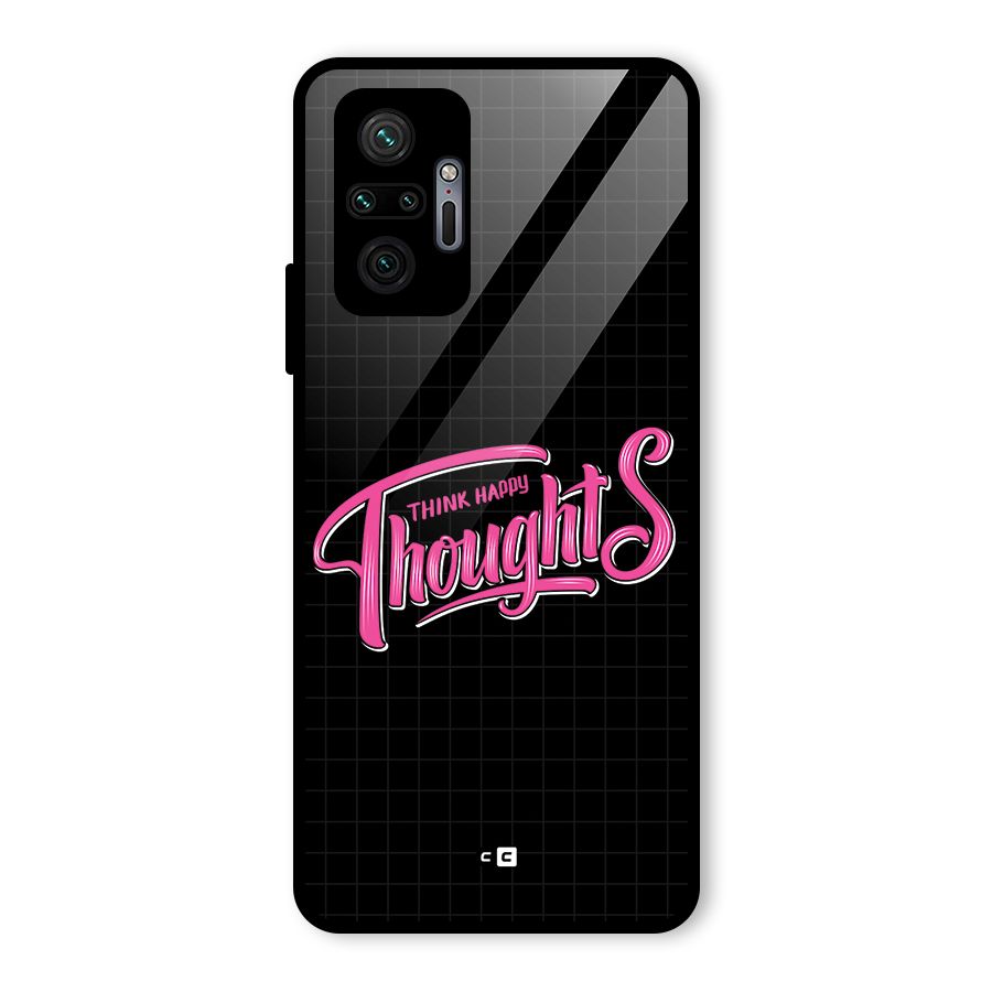 Joyful Thoughts Glass Back Case for Redmi Note 10 Pro Max
