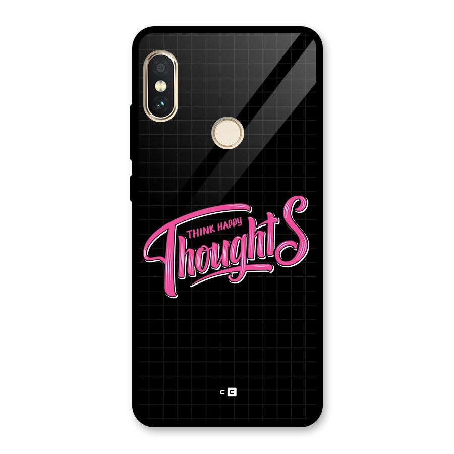 Joyful Thoughts Glass Back Case for Redmi Note 5 Pro
