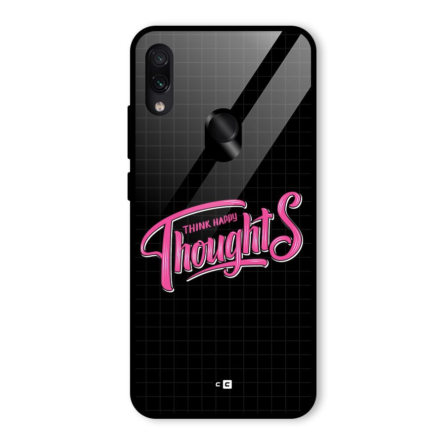 Joyful Thoughts Glass Back Case for Redmi Note 7 Pro