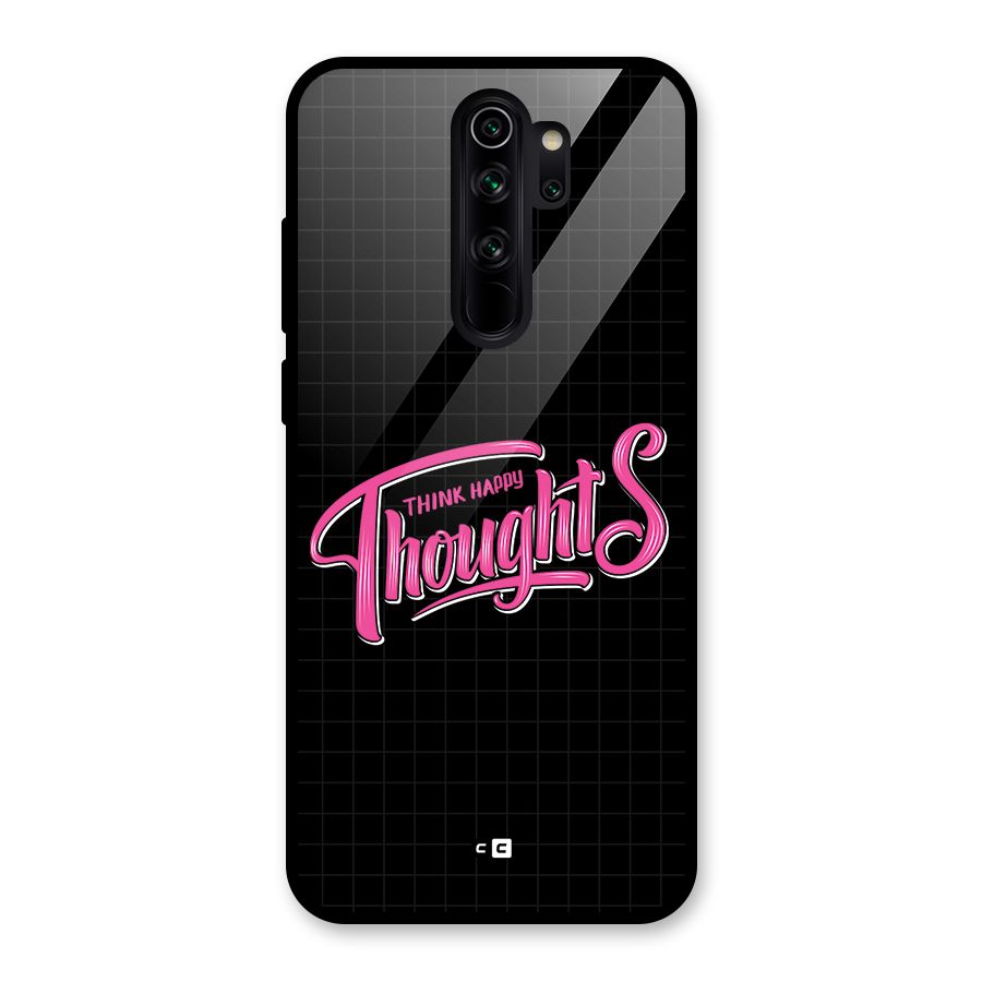 Joyful Thoughts Glass Back Case for Redmi Note 8 Pro