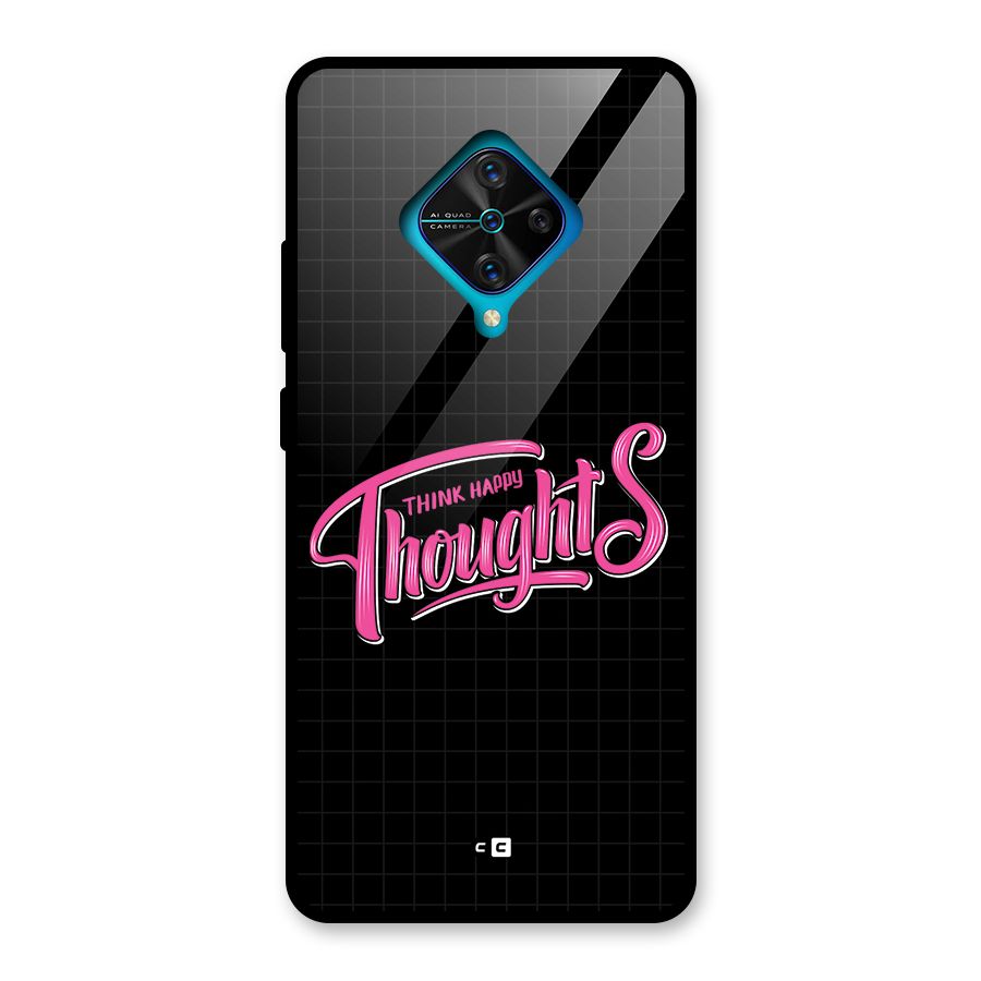 Joyful Thoughts Glass Back Case for Vivo S1 Pro