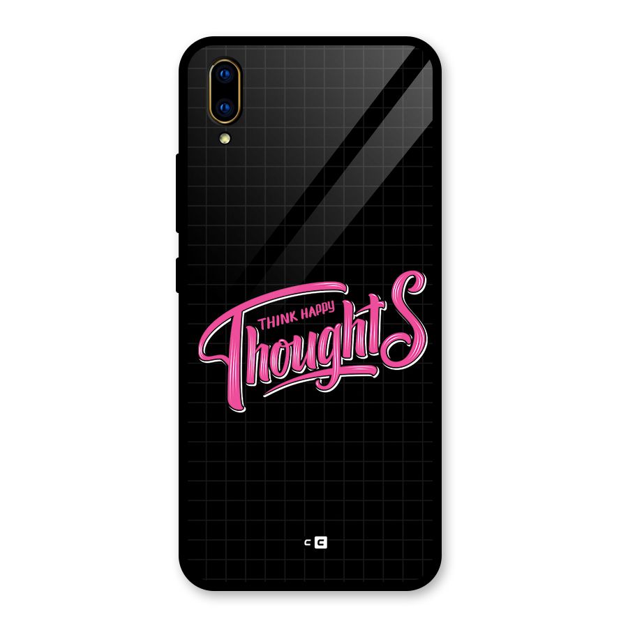 Joyful Thoughts Glass Back Case for Vivo V11 Pro