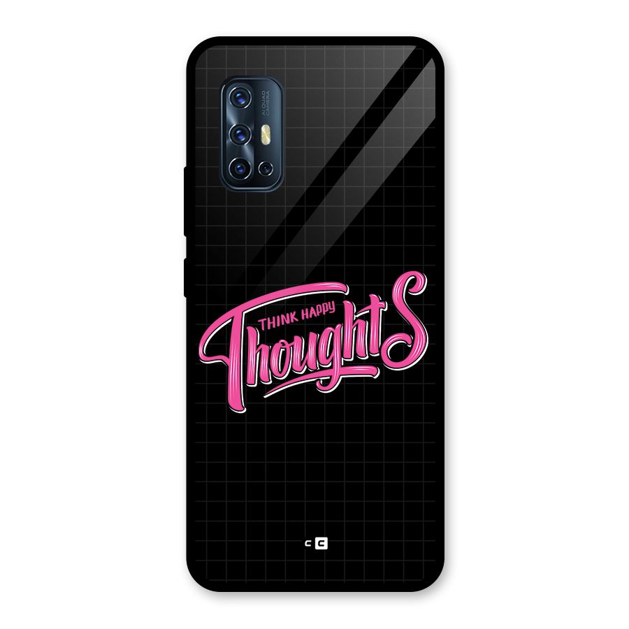 Joyful Thoughts Glass Back Case for Vivo V17