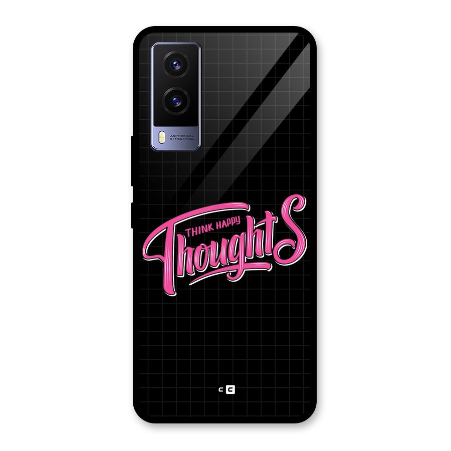 Joyful Thoughts Glass Back Case for Vivo V21e 5G