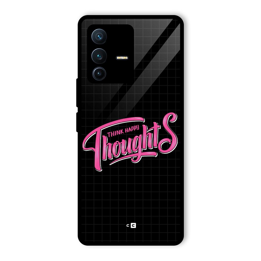 Joyful Thoughts Glass Back Case for Vivo V23 Pro