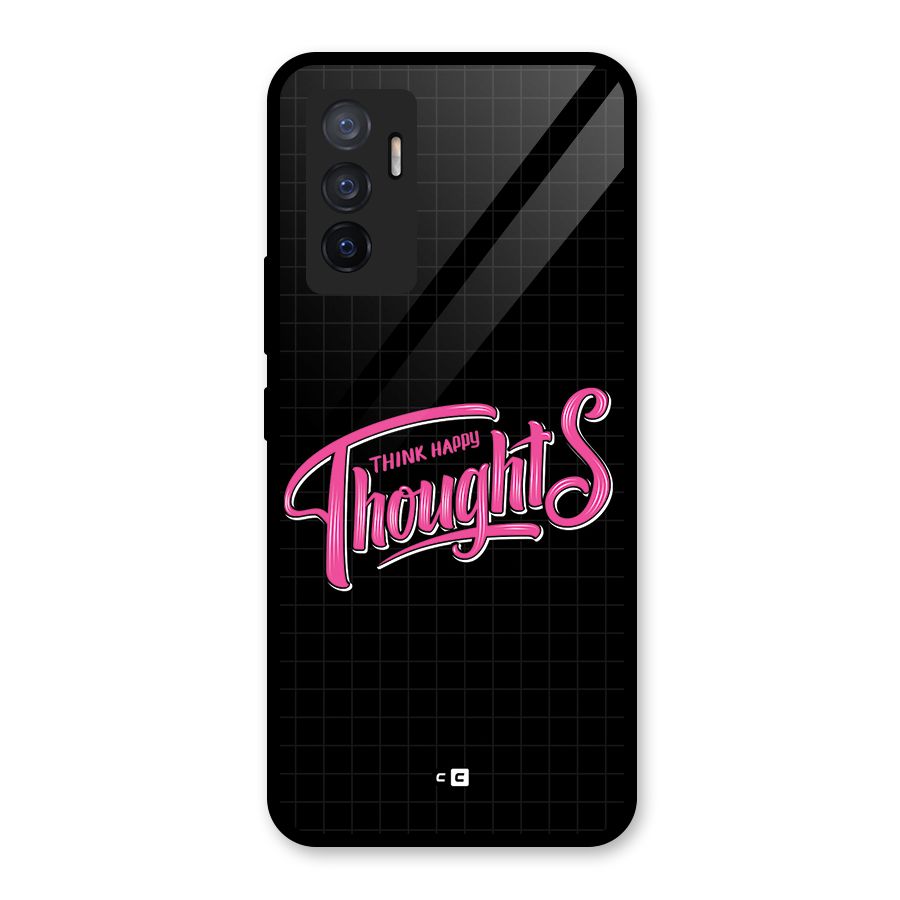Joyful Thoughts Glass Back Case for Vivo V23e