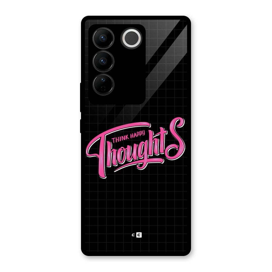 Joyful Thoughts Glass Back Case for Vivo V27