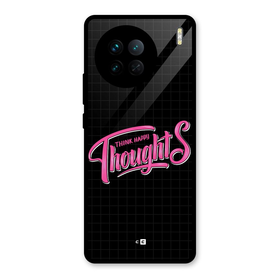 Joyful Thoughts Glass Back Case for Vivo X90
