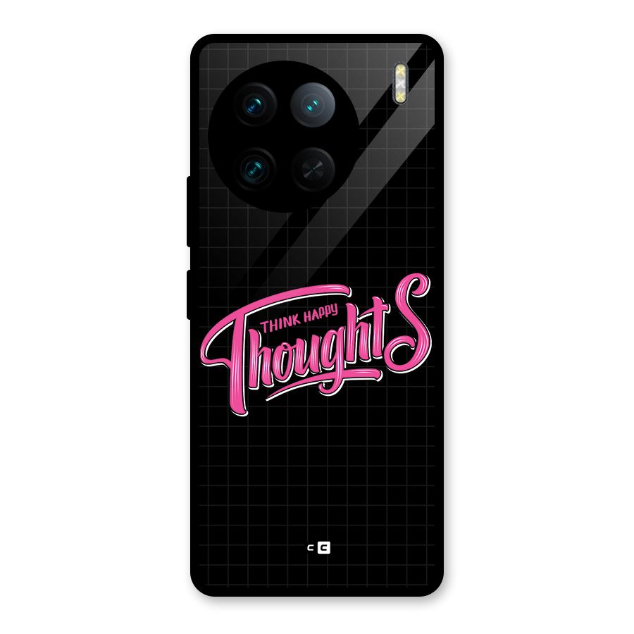 Joyful Thoughts Glass Back Case for Vivo X90 Pro
