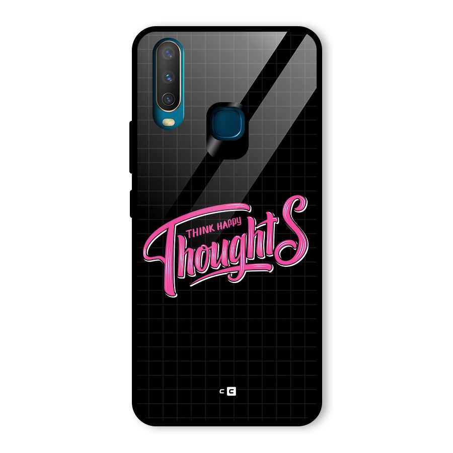 Joyful Thoughts Glass Back Case for Vivo Y17