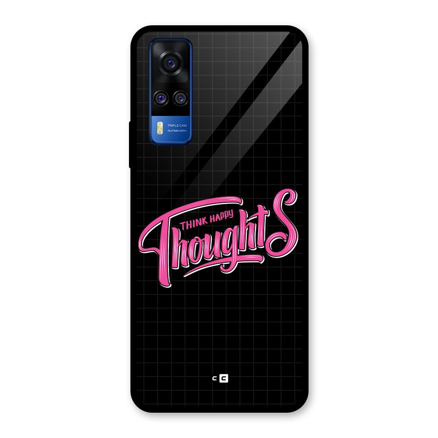 Joyful Thoughts Glass Back Case for Vivo Y31