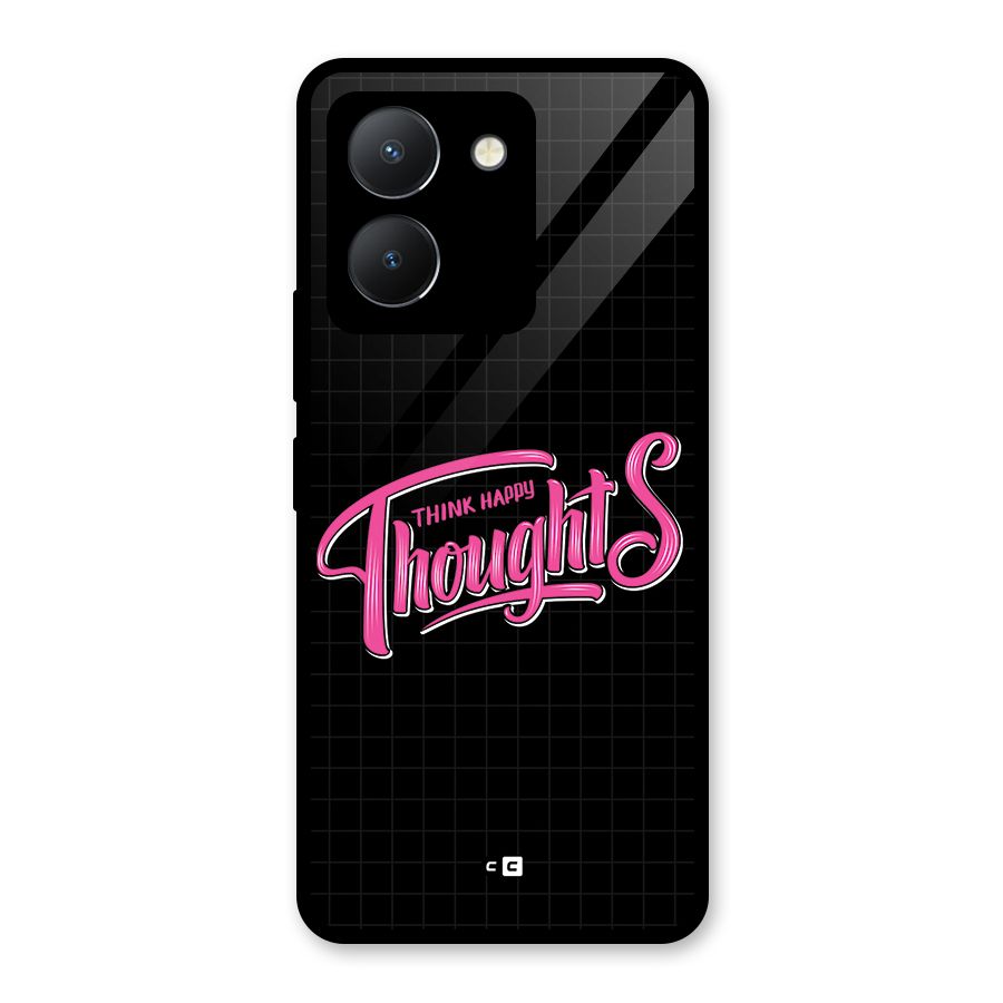 Joyful Thoughts Glass Back Case for Vivo Y36