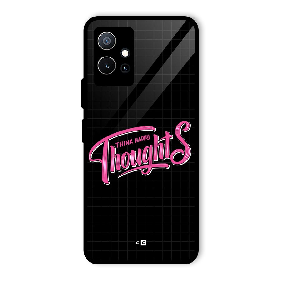 Joyful Thoughts Glass Back Case for Vivo Y75 5G