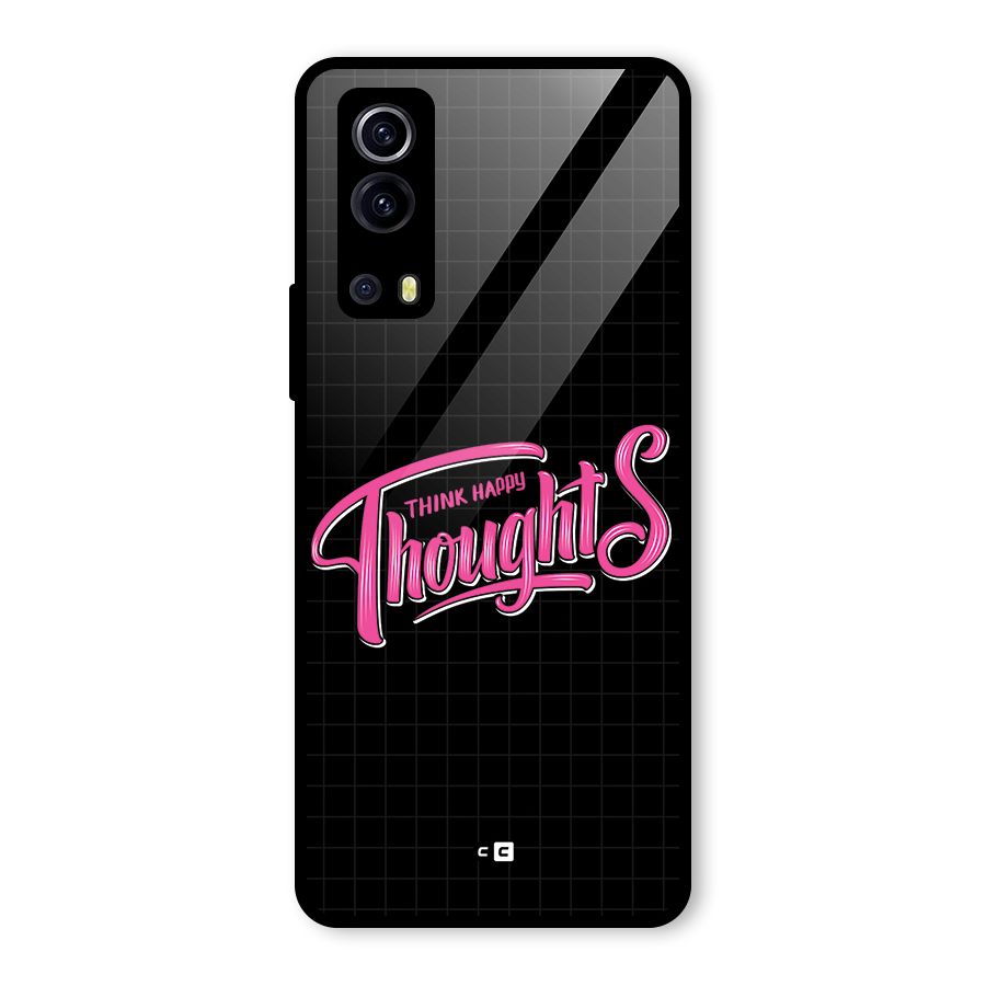 Joyful Thoughts Glass Back Case for Vivo iQOO Z3