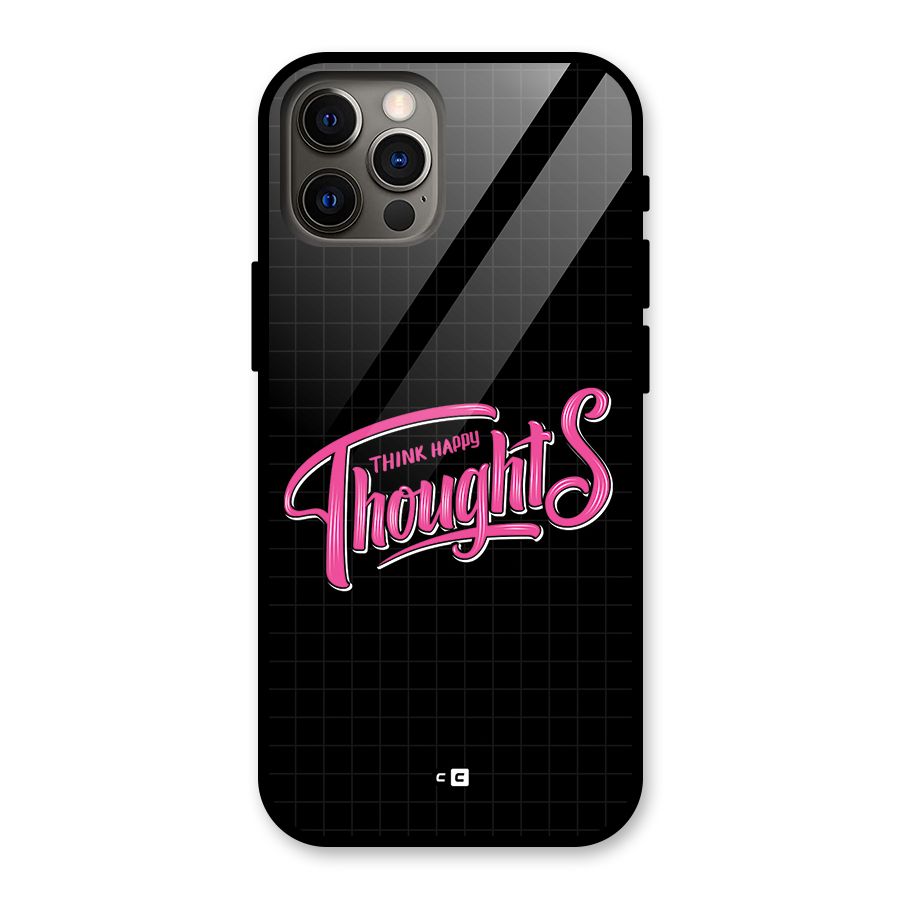 Joyful Thoughts Glass Back Case for iPhone 12 Pro