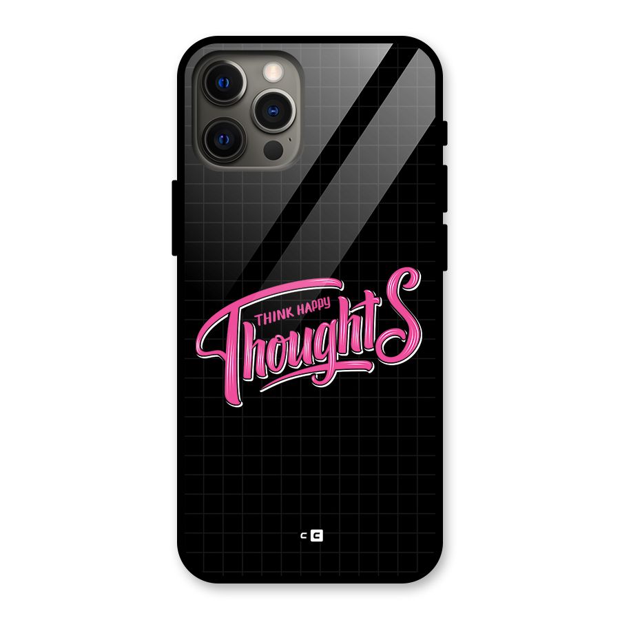 Joyful Thoughts Glass Back Case for iPhone 12 Pro Max