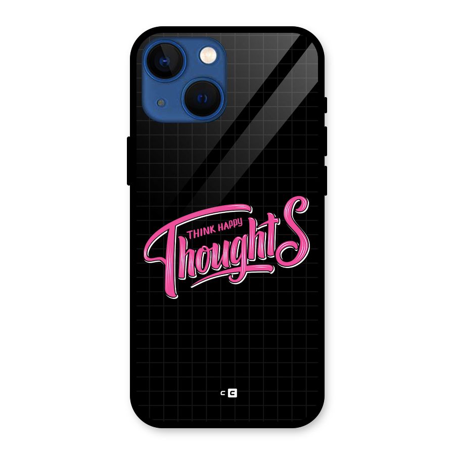 Joyful Thoughts Glass Back Case for iPhone 13 Mini
