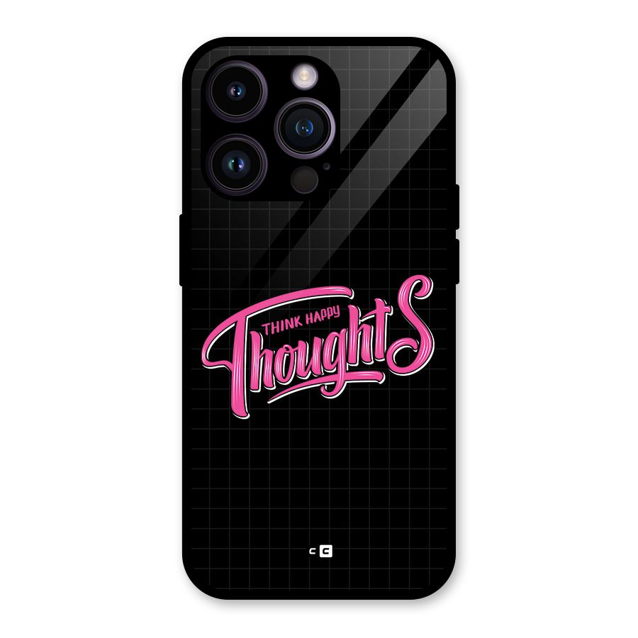 Joyful Thoughts Glass Back Case for iPhone 14 Pro