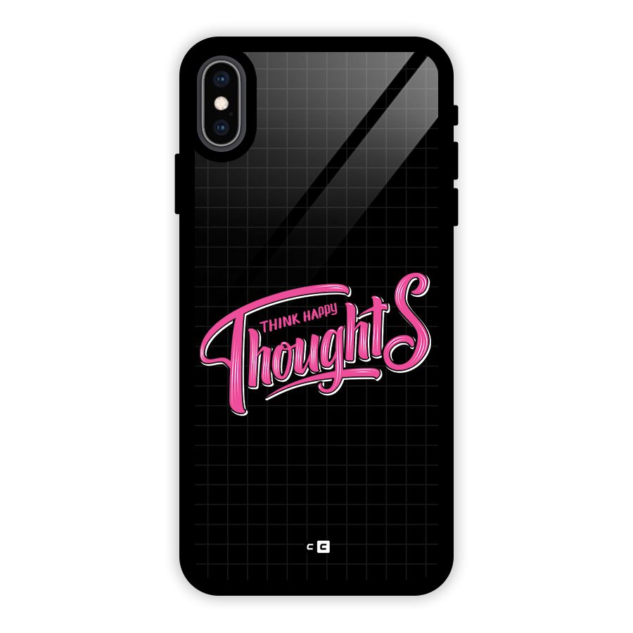 Joyful Thoughts Glass Back Case for iPhone XS Max