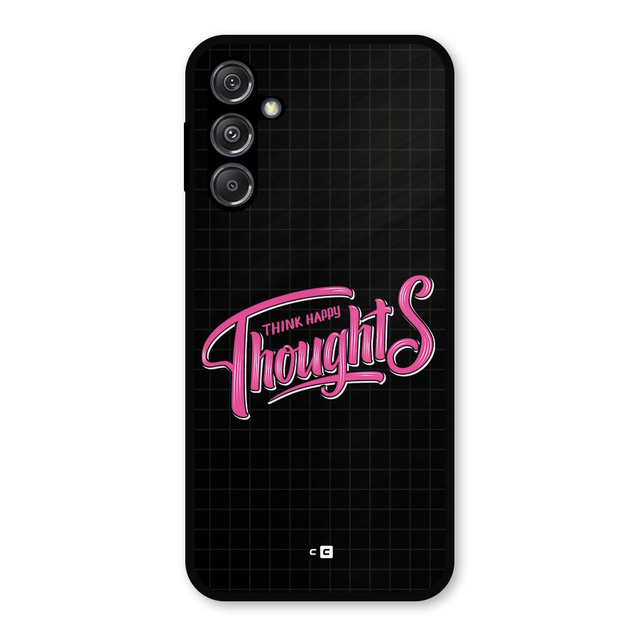Joyful Thoughts Metal Back Case for Galaxy M34 5G