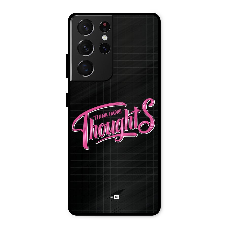 Joyful Thoughts Metal Back Case for Galaxy S21 Ultra 5G