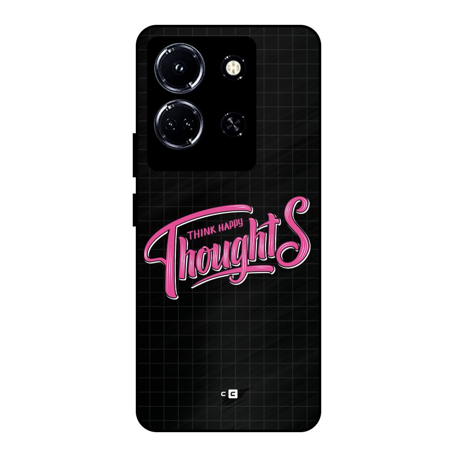 Joyful Thoughts Metal Back Case for Infinix Note 30 5G