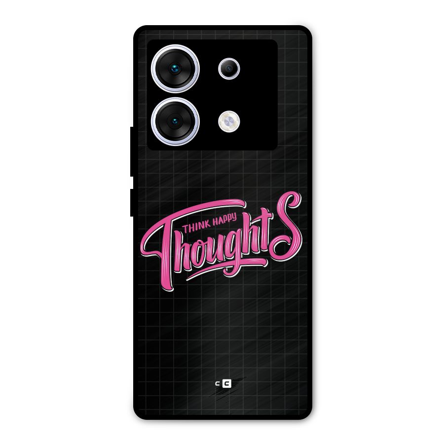 Joyful Thoughts Metal Back Case for Infinix Zero 30 5G