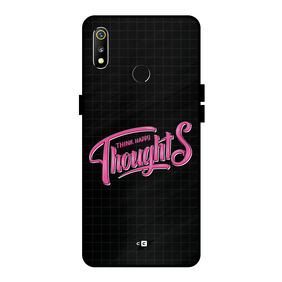 Joyful Thoughts Metal Back Case for Realme 3
