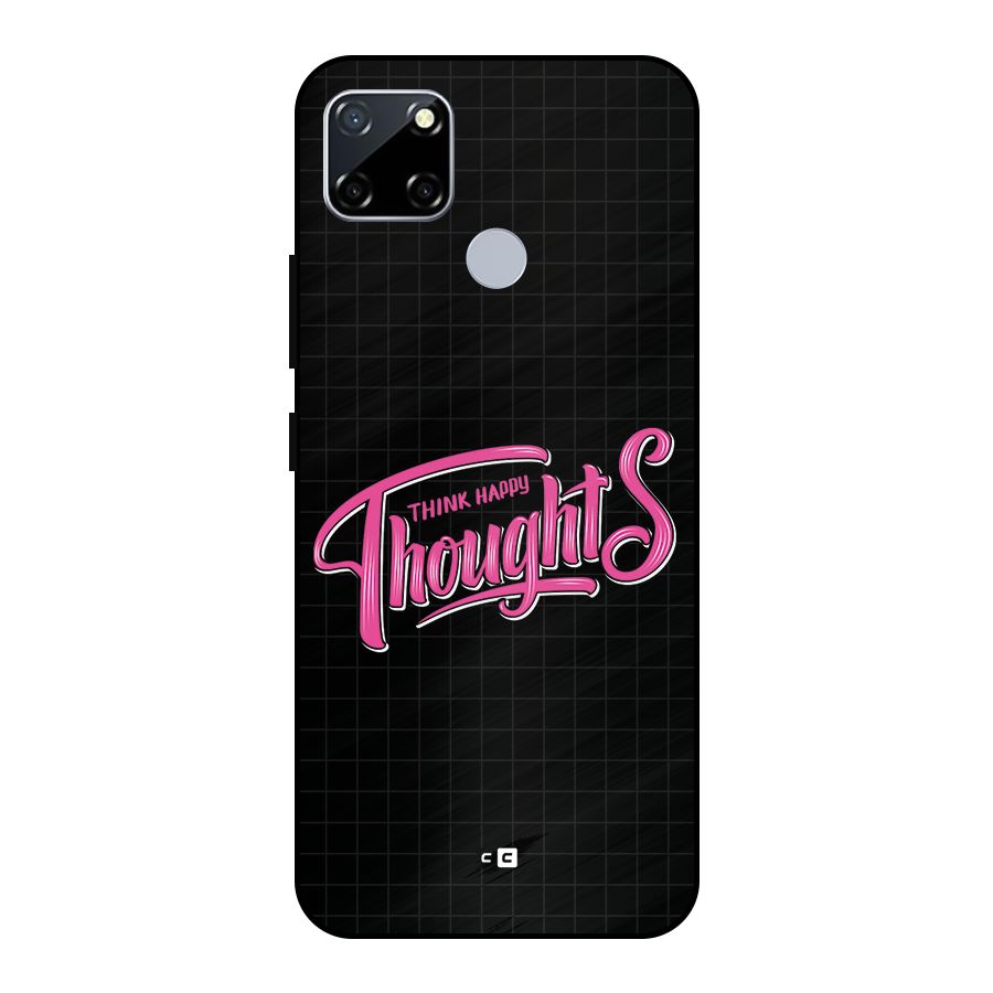 Joyful Thoughts Metal Back Case for Realme Narzo 30A