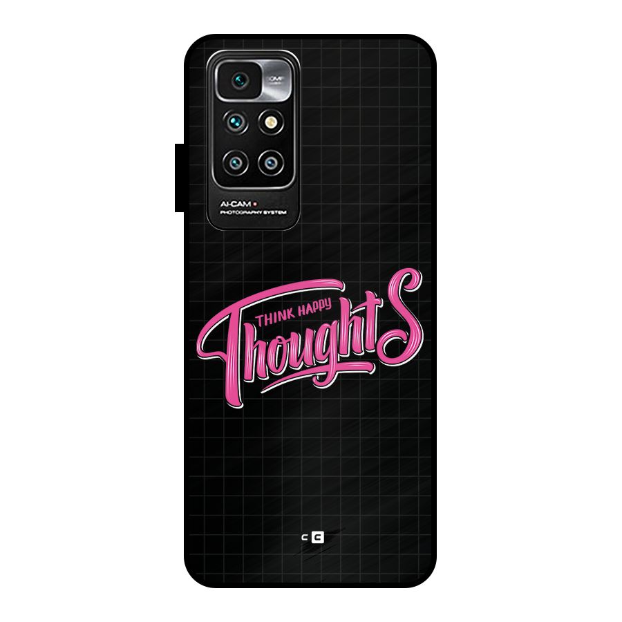 Joyful Thoughts Metal Back Case for Redmi 10 Prime