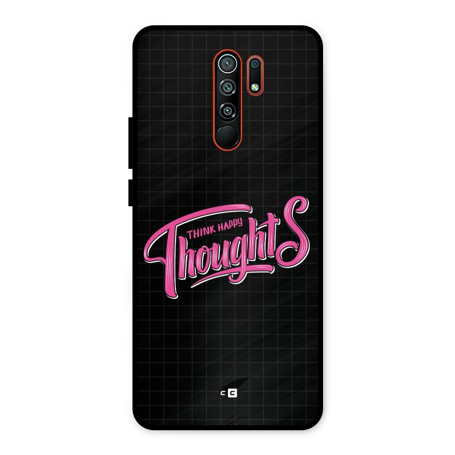 Joyful Thoughts Metal Back Case for Redmi 9 Prime